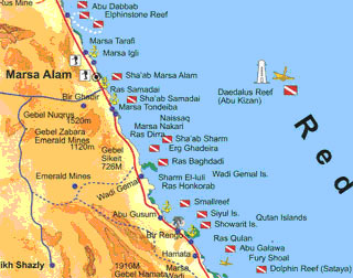 Egypt Map Marsa Alam